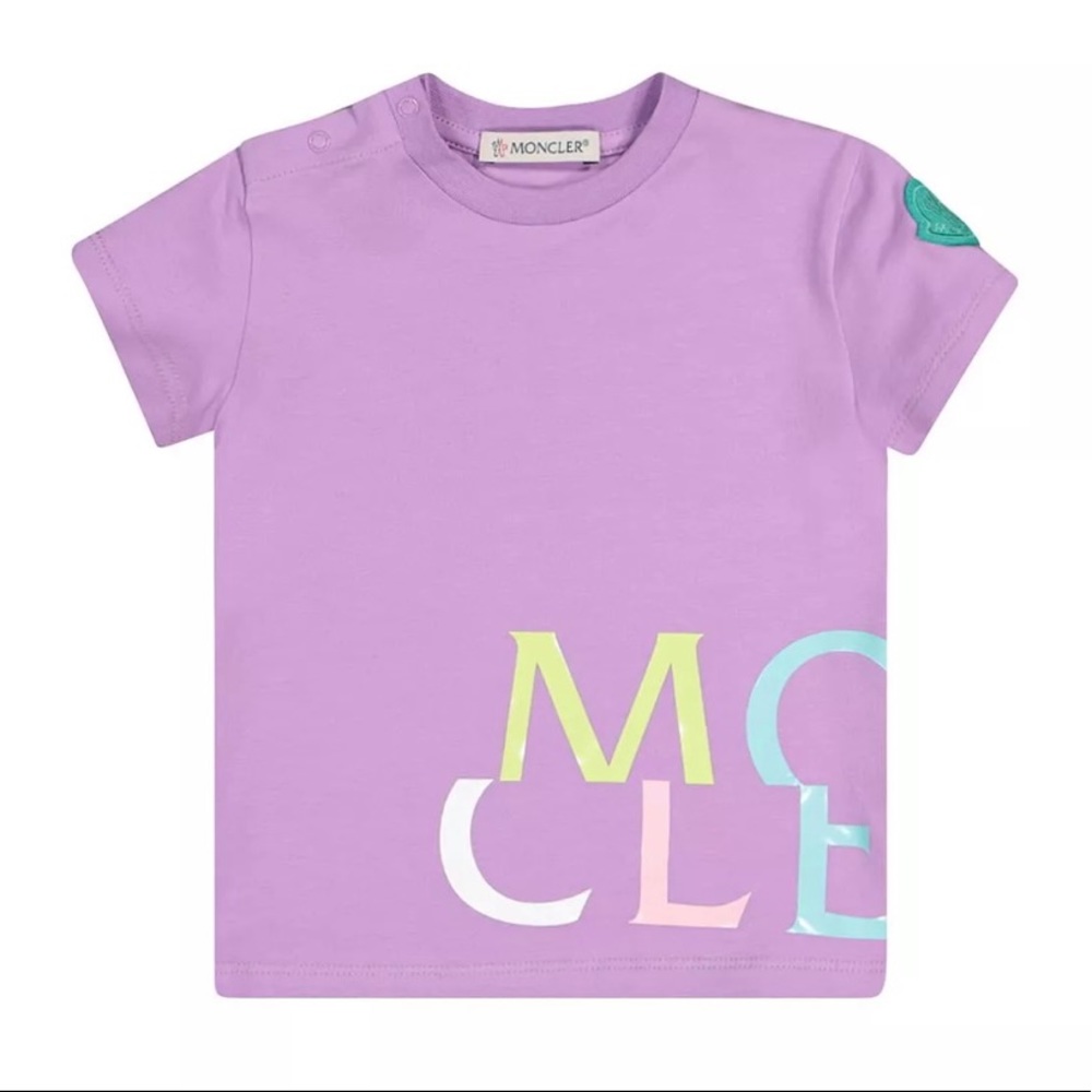Moncler enfant t shirt purple for girls
